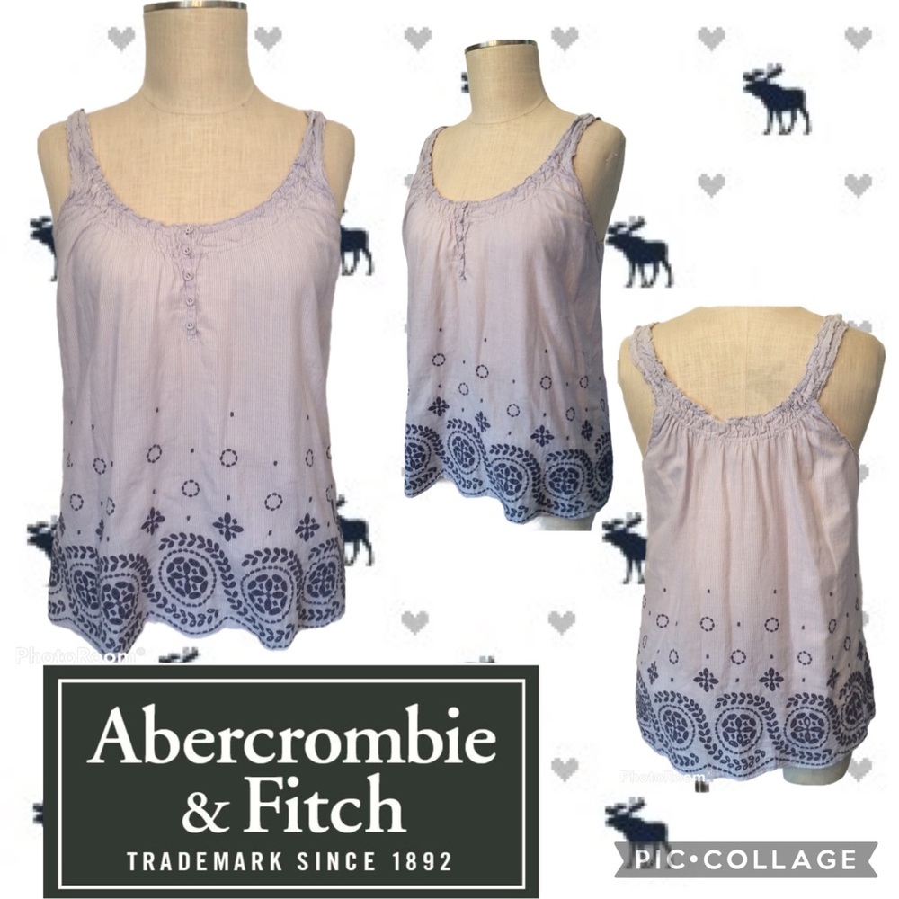 Vintage Abercrombie & Fitch Embroidered Tank Top